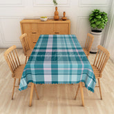 Lofaris Dark and Light Green Checkered Rectangle Tablecloth for St. Patrick’s Day or Spring Party Decor